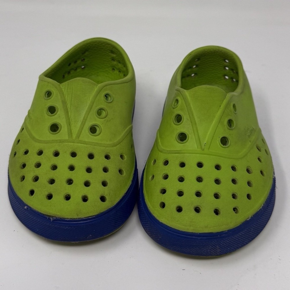 Native Shoes Kids Jefferson Child Toddler WaterProof Shoes C8 Green Blue